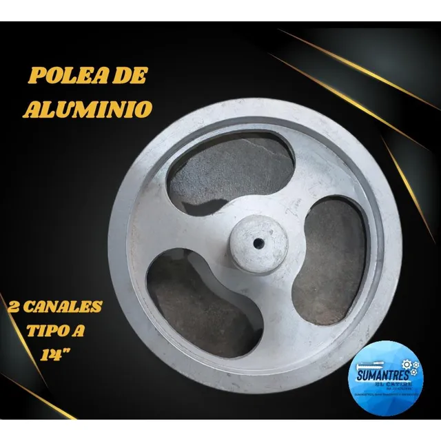 Polea De 14  Y 18  Pulgadas Aluminio Industriales Agrícolas 