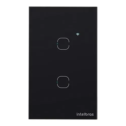 Intelbras Interruptor Smart Wi-fi Touch 2 Ews 1002 Preto