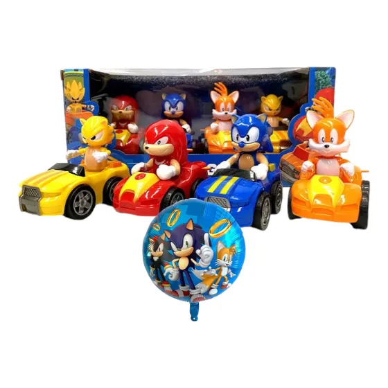Juguete Sonic X4 Figuras + Obsequio Regalos Infantiles Niños