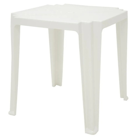 Mesa Para Área Externa Tramontina Tambaú De Polipropileno Cor Branco Mesa Para Área Externa Tramontina Tambaú De Polipropileno Cor Branco