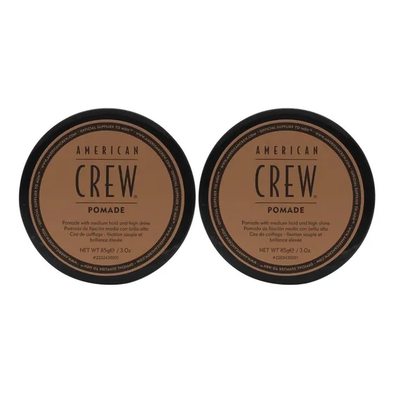 Dúo Cera Fijación Media Brillo Alto Pomade American Crew Men