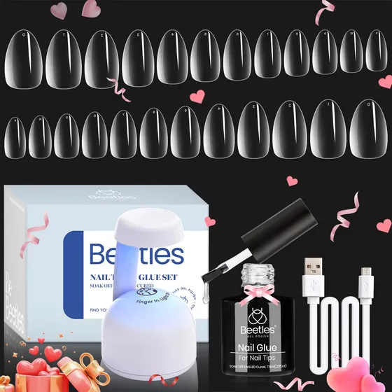 Set De Extensiones De Uñas Beetles, Kit De Uñas De Gel Con 5