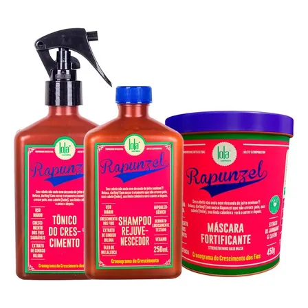 Kit Lola From Rio Rapunzel - Shampoo 250ml + 2 Produtos