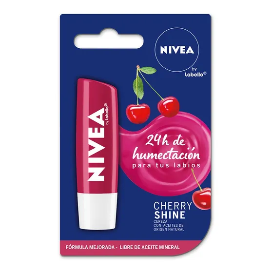 Protector Labial Nivea Labello Cherry Shine