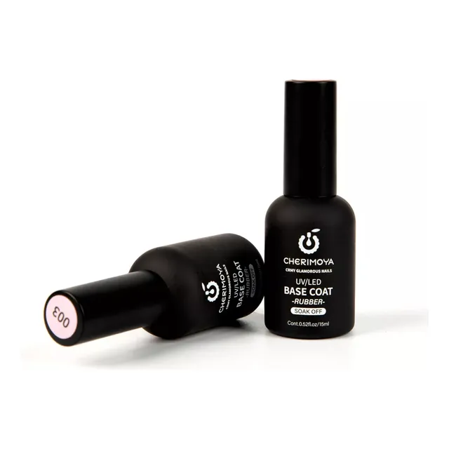 Base Coat Permanentes Rubber Color 15ml- Cherimoya