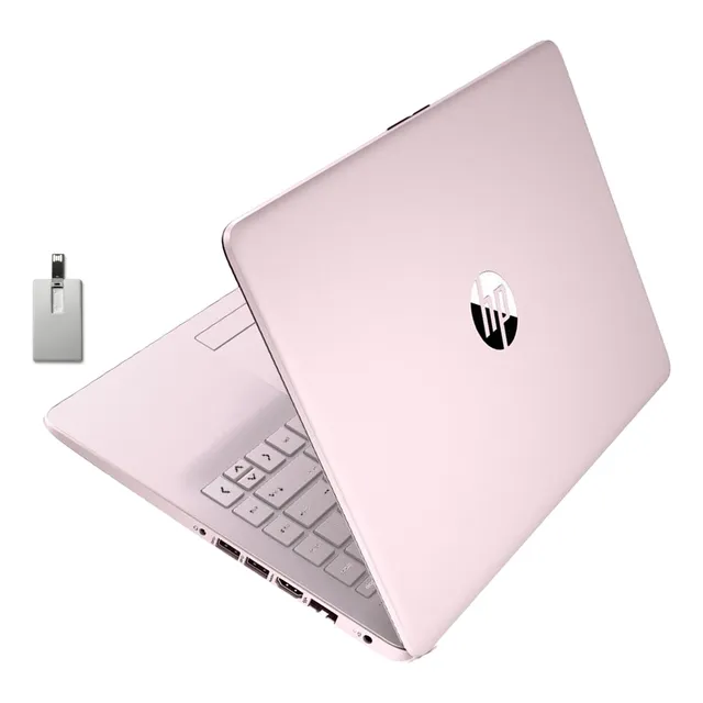 Laptop Hp Stream 14'' Intel Celeron N4120 16gb 64gb -rosa
