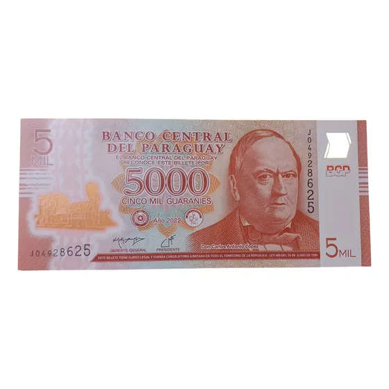 Billete Coleccion Paraguay 5000 Guaranies Sin Circular Unc