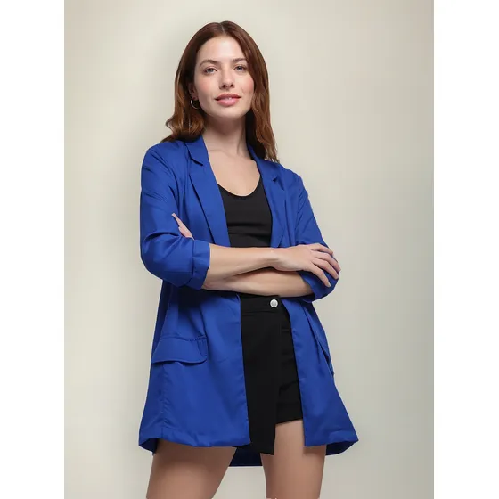 Chaqueta Mujer Ostu  Azul Viscosa 40080148-50646