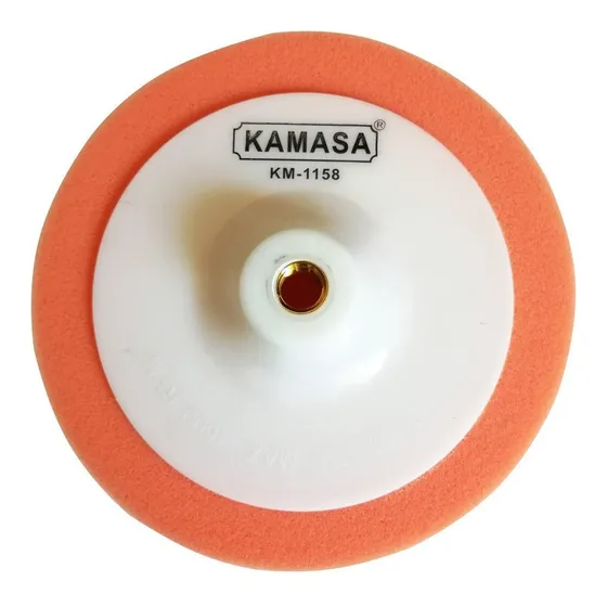 Disco De Esponja Para Pulir De 7puLG/180mm Kamasa Color Naranja
