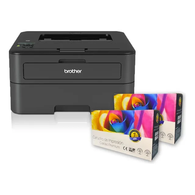 Impresora Laser Duplex Brother Hl-l2360dw Con Wifi + 2 Toner