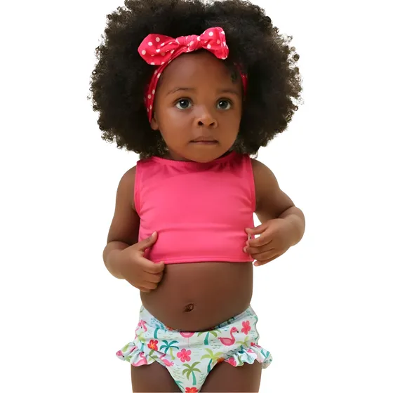 Roupas De Praia Infantil Para Meninas Com Proteção Uv