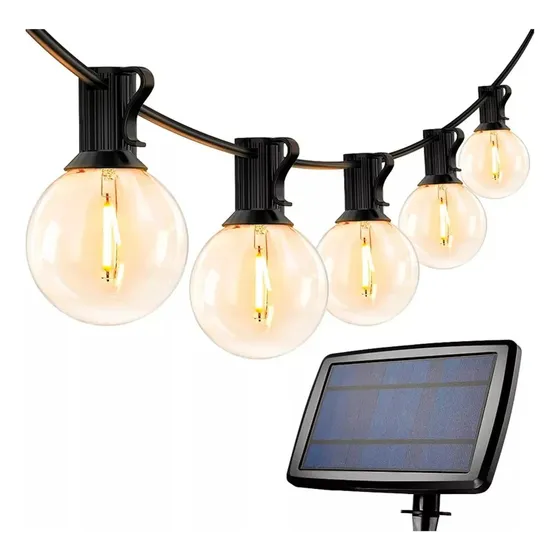 Guirnalda Guia De Luces Led Interior Exterior Solares 7.6 Mt