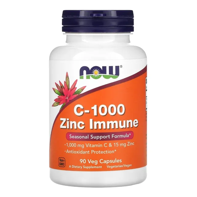 Now Foods C 1000 Y Zinc Inmune 90vegcaps