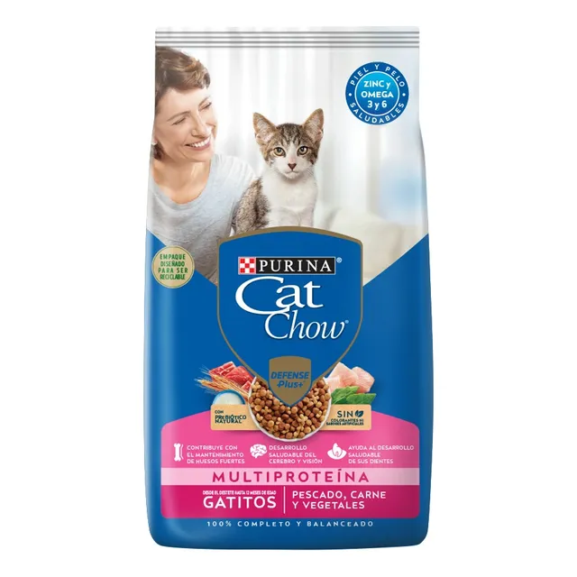Cat Chow Gatitos Pescado,carne Y Vegetales 15kg Alimento
