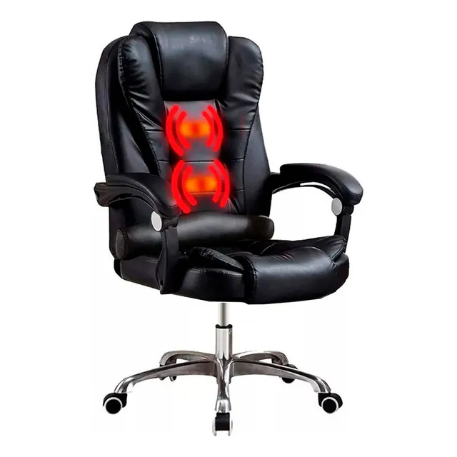 Silla Ejecutiva Escritorio Lumax Miles Premium 2 Puntos Masajes Negro