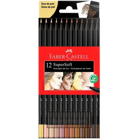 Lapices De Colores Faber Castell X12 Super Soft Tonos Piel