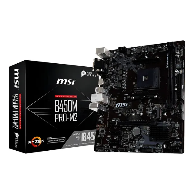 Tarjeta Madre Msi B450m Pro-m2 Max Amd Am4 Micro Atx