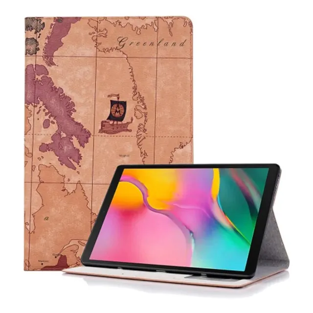 Funda Flip Cover Mapa Compatible Con Samsung Tab A 10.1 T510