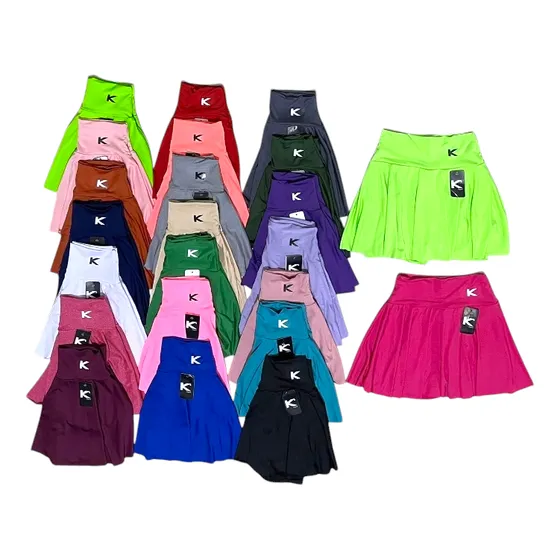 Falda Shorts Deportiva Para Dama Gym (3 Unidades)