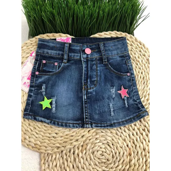 Polleras De Jean Niñas. Ropa Verano