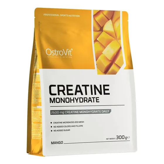 Creatina Monohidratada Ostrovit 300g Sabor Mango Sin Gluten Deportivo | Cuotas sin interés