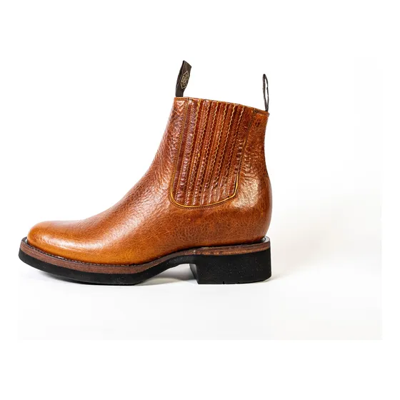 Botin Charro Desierto Miel Suela Poliuretano (corcho)