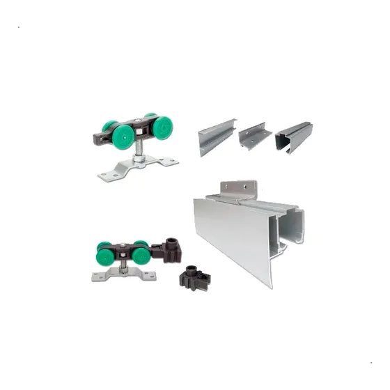 Kit Herrajes Quatro Roma 2 Mts Puerta Completo Corrediza