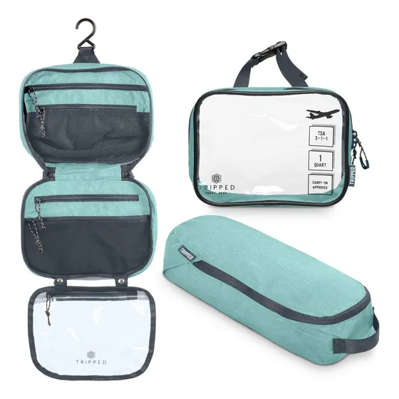 Kit De Viaje Para Aseo Personal Con Bolso Colgante De 31 Cm