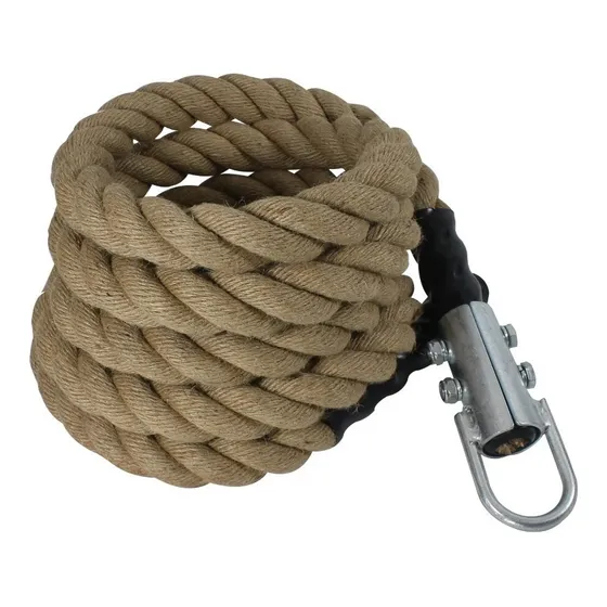 Soga De Crossfit Para Trepar C/ Anclaje 38mm X 4 Mts