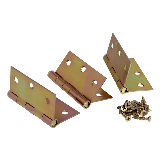Pack 3 Bisagra Para Puerta 3x3 De Acero Con Tornillos