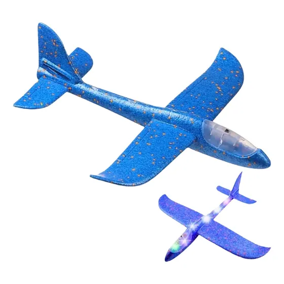 Aeromodelo Planador Manual Avião Isopor Flexível Arremesso