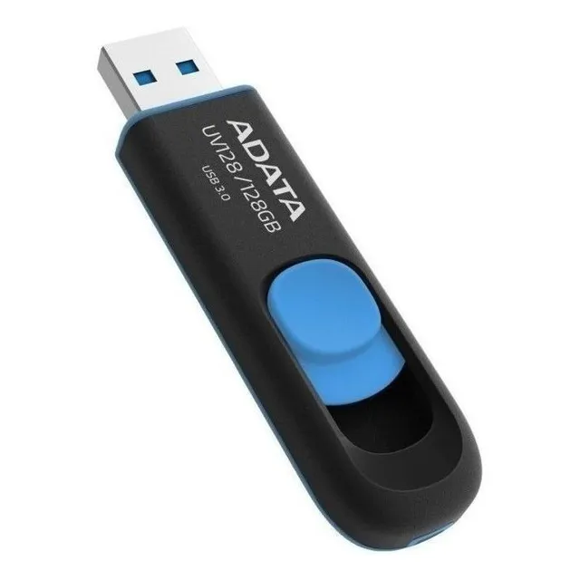 Pendrive Adata Uv128 128gb 3.2 Gen 1 Negro Y Azul Color Negro/Azul