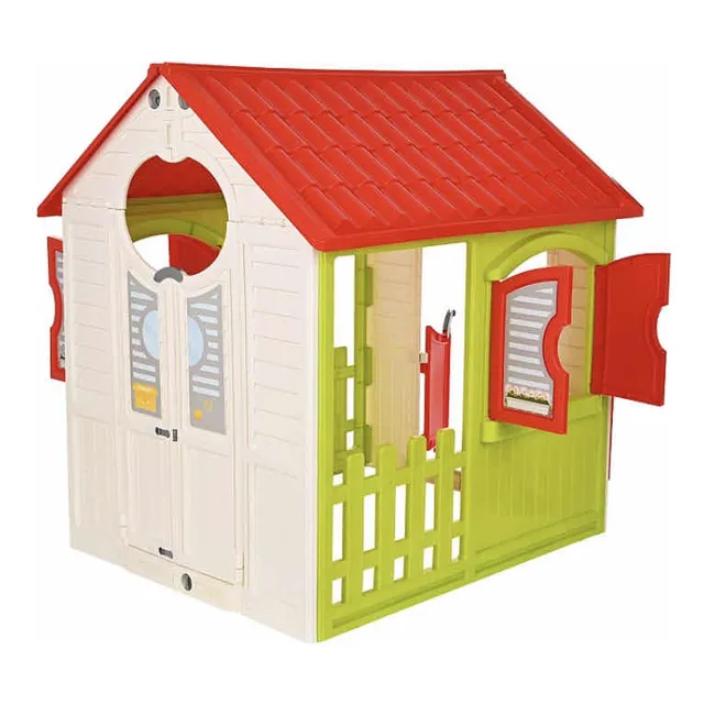 Casita Plástica De Campo Juego Juguete Niños, Plegable Nueva