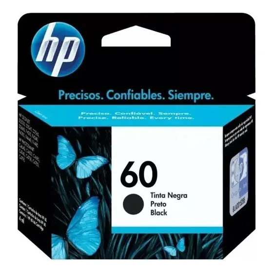 Cartucho de tinta negra HP 60