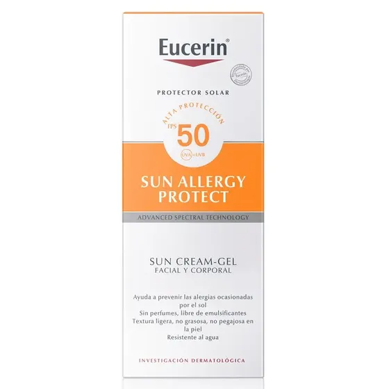 Protector Solar Eucerin Crema Alergias Solares FPS50 150ml