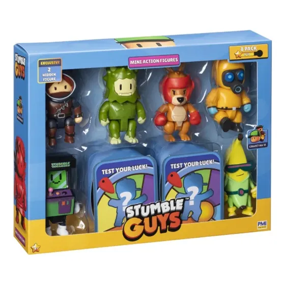 Stumble Guys Pack X8 Figuras 7cm - Espacio Regalos
