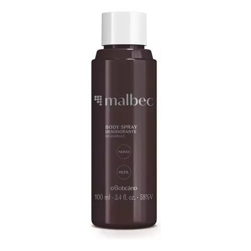 Refil Malbec Tradicional Body Spray 100ml Para Homem