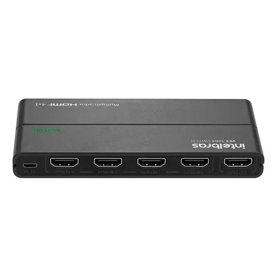 Switch Hdmi 4 En 1 Resolución 4k Uhd Intelbras Vex 3004 N Nx