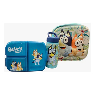 Lonchera Infantil Bluey Con Termo Y Topper Con Separaciónes Lonchera Infantil Bluey Con Termo Y Topper Con Separaciónes