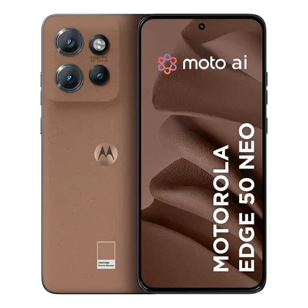 Smartphone Motorola Edge 50 Neo 5g - 256gb 16gb (8gb Ram+8gb Ram Boost) 50mp Sony Camera Moto Ai Ultrarresistencia Militar - Mocha Mousse (novo Com Caixa Aberta) Marrom-claro