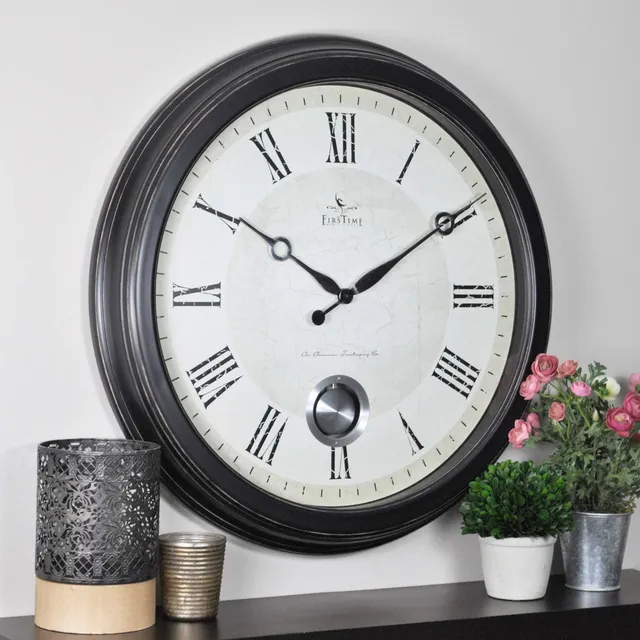 Firstime Co Adair Reloj Pared 24.0 In Bronce Aceitado