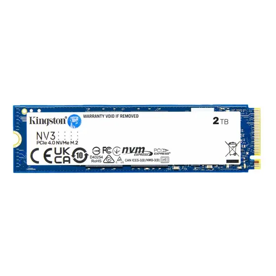 Unidad Ssd Interno Kingston Nv3 2tb M.2 Nvme 4.0 6000mb/s