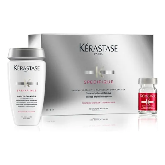 Kérastase Ampollas Aminéxil Anti-caída X42 + Bain Prévention