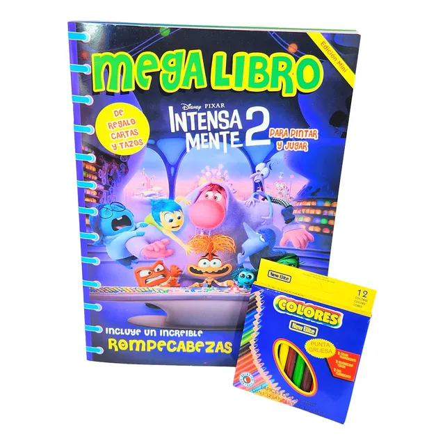 Libro Para Colorear Intensamente + Lápices - Diversión Total