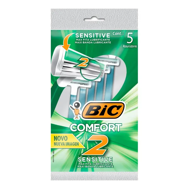 Bic, Rastrillo Para Hombre, Rasurador De Dos Hojas, Comfort
