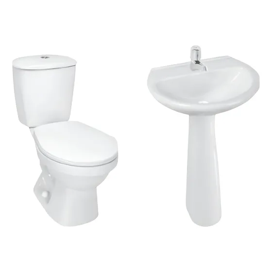 Sala De Baño: Lavamano De Lujo Pedestal Poceta Herraje