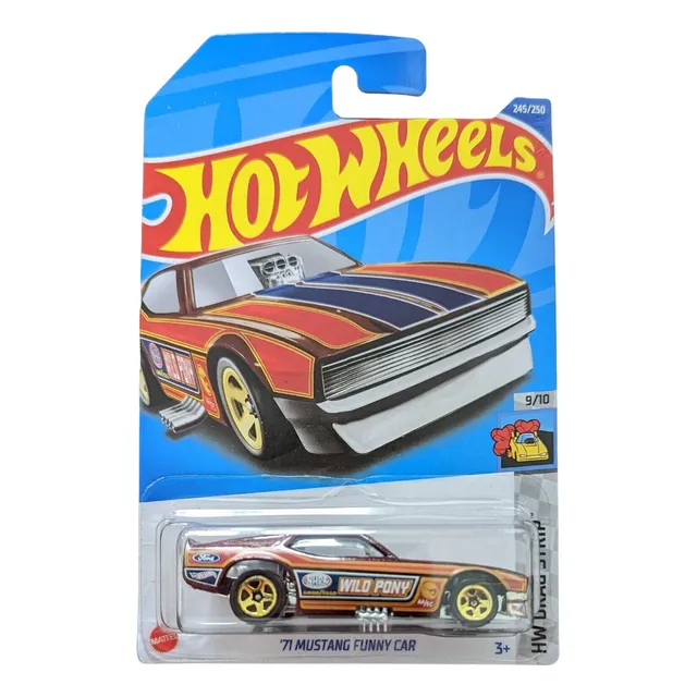 Cochecito en miniatura Mattel Cor The Mustang Funny Car Hw Drag Strip Thunder Hunt Treasure Hunt Regular Hot Wheels