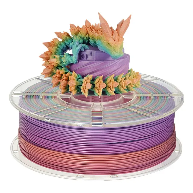 Filamento Kingroon Premium Color Rainbow Pla 1kg 1.75mm Color Azul