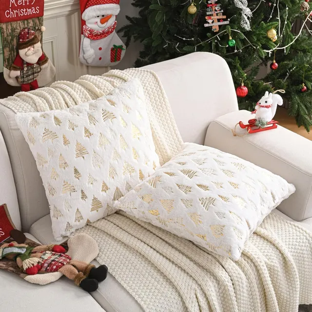 Juego De 2 Fundas De Almohada Decorativas Suaves Árbol...