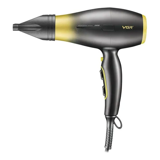 Secador De Pelo Profesional Vgr V-461 2400w + 2 Boquillas